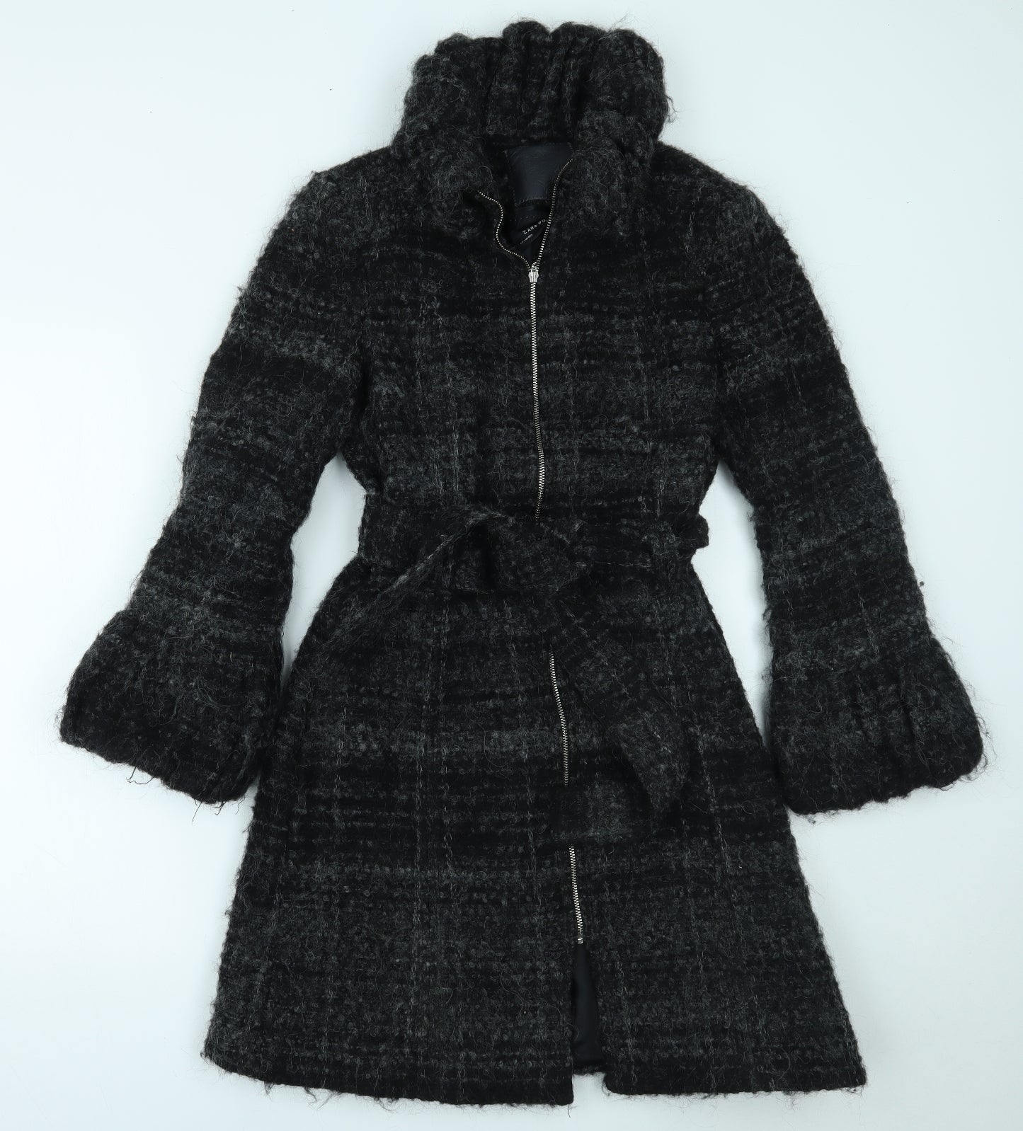 Zara Womens Black   Overcoat Coat Size S