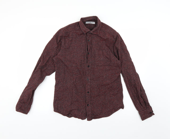 Cedar Wood State Mens Red    Button-Up Size XS