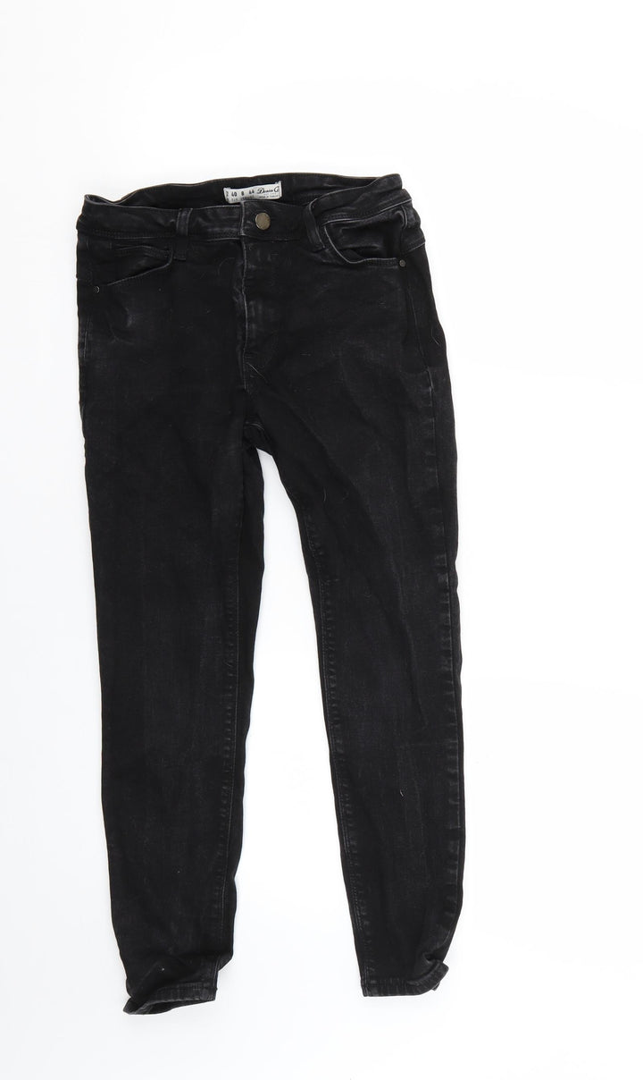 Denim & Co. Womens Black Skinny Jeans Size 12 L22 in