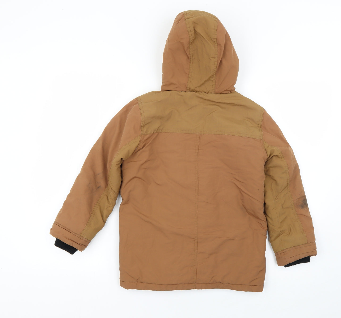 TU Boys Brown   Basic Coat Coat Size 7-8 Years
