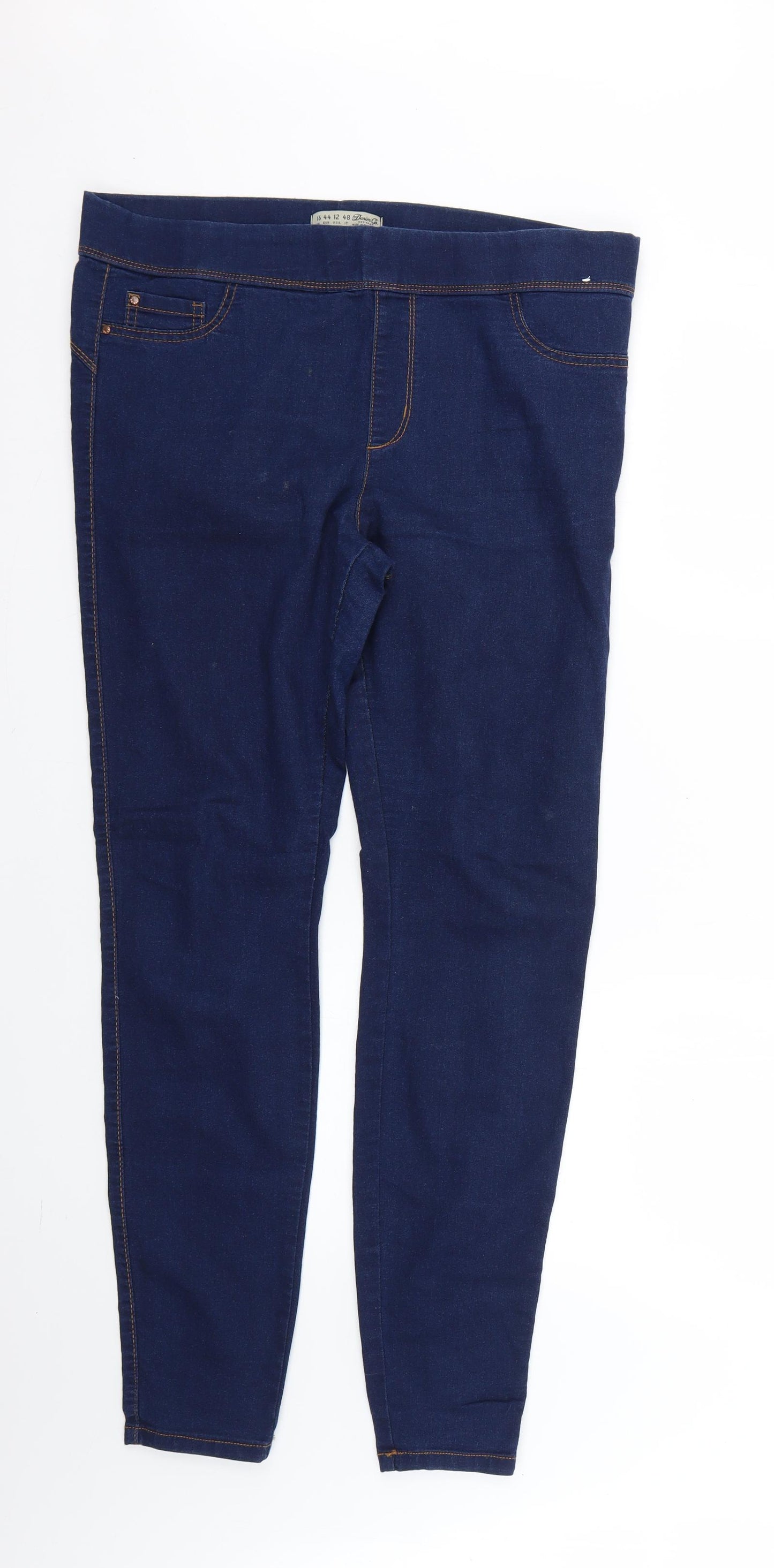 Denim & Co. Womens Blue   Jegging Jeans Size 16 L27 in