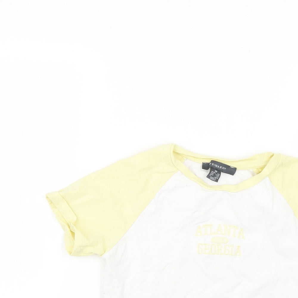 Primark Womens Multicoloured   Basic T-Shirt Size 6