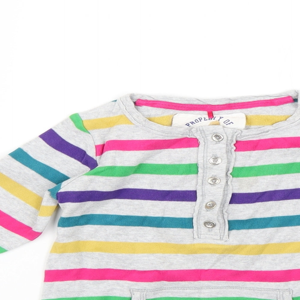 NEXT Girls Multicoloured Striped  Pullover Jumper Size 5 Years