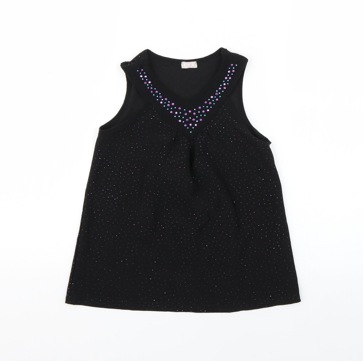 Matalan Girls Black   Basic Blouse Size 6-7 Years