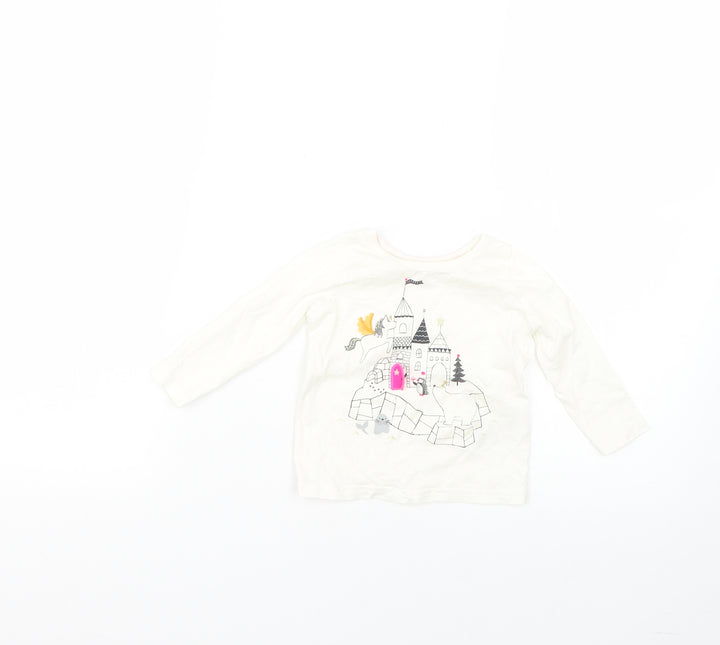 Marks and Spencer Baby White   Basic T-Shirt Size 6-9 Months