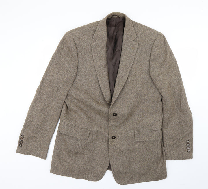 laffite Mens Brown Jacket Suit Jacket Size 38
