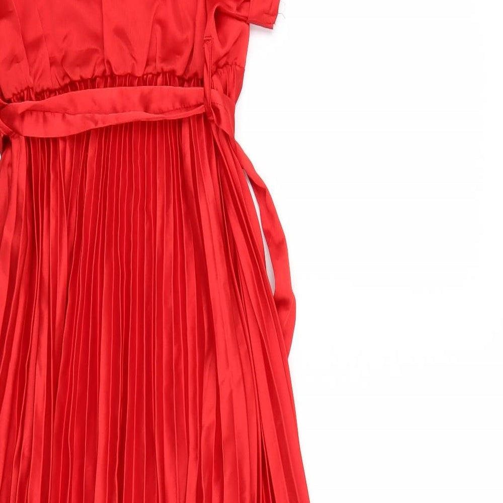 New Look Womens Red   Fit & Flare  Size 14