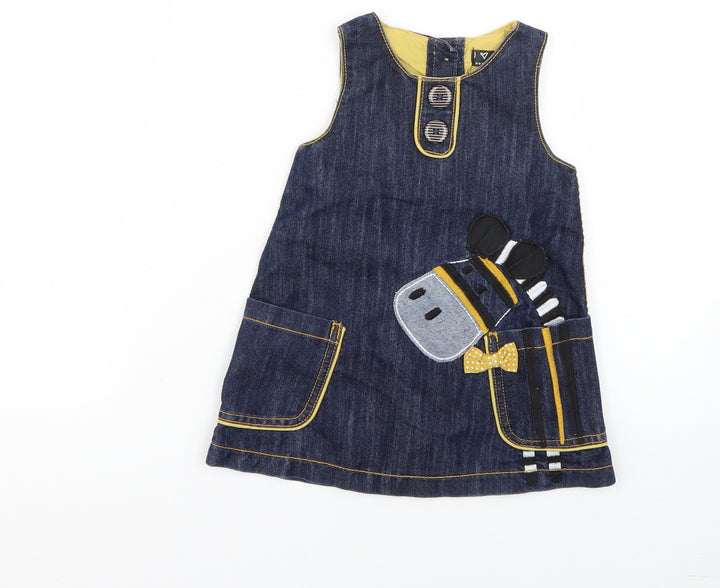 NEXT Baby Blue Dungaree One-Piece