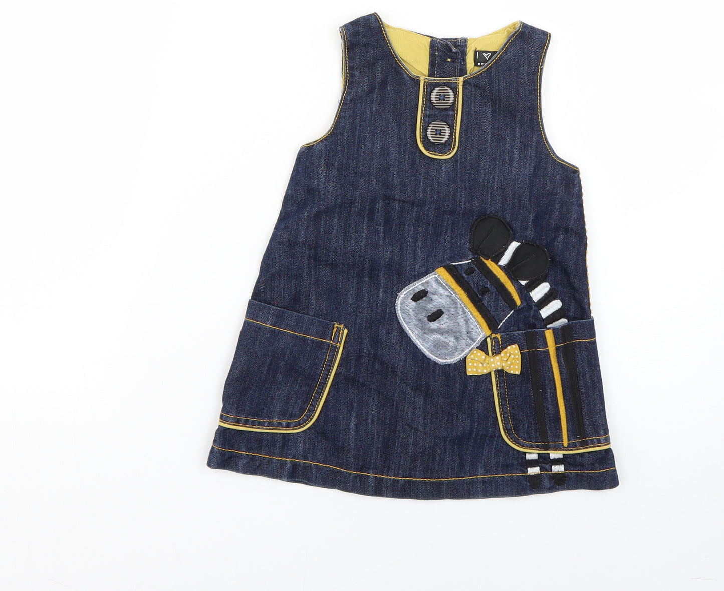 NEXT Baby Blue   Dungaree One-Piece