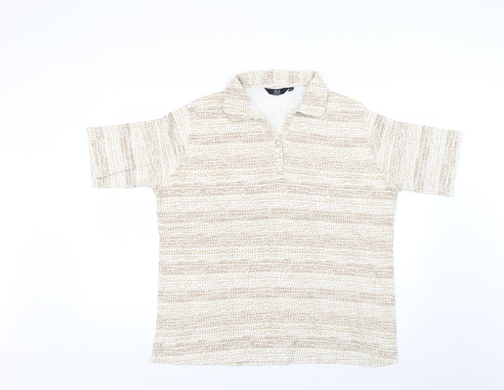 isle Mens Beige    Polo Size XL