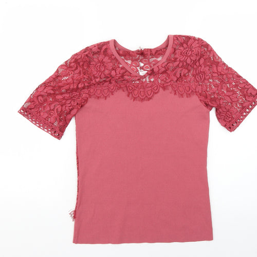 NEXT Womens Red   Basic Blouse Size 10
