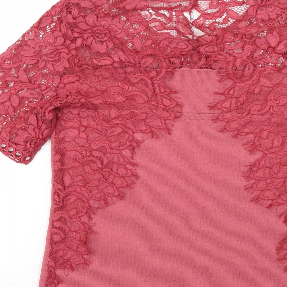 NEXT Womens Red   Basic Blouse Size 10