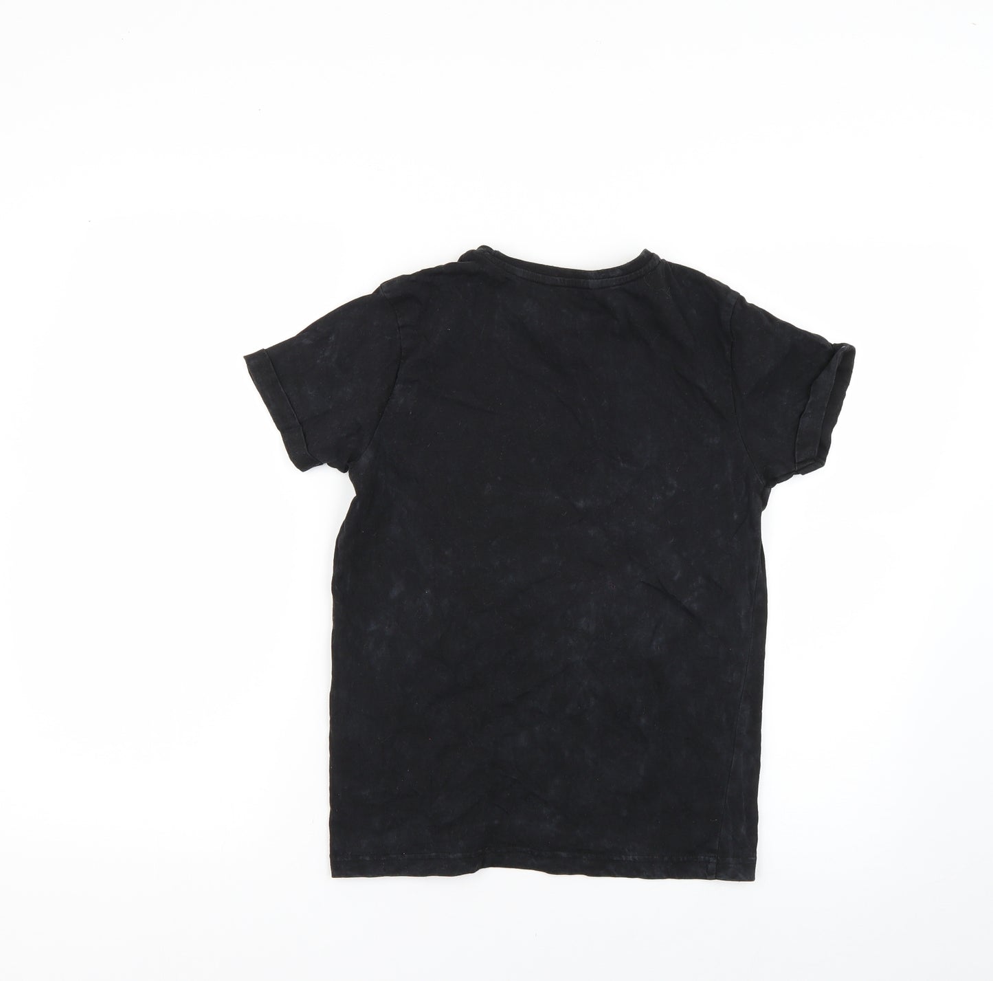 George Boys Black   Basic T-Shirt Size 10-11 Years
