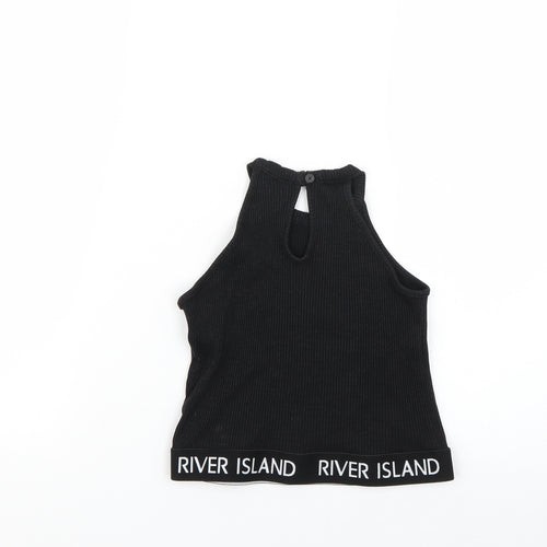 River Island Girls Black   Basic T-Shirt Size 11-12 Years