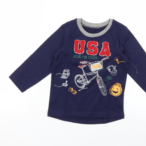 Matalan Baby Blue   Basic T-Shirt Size 12-18 Months