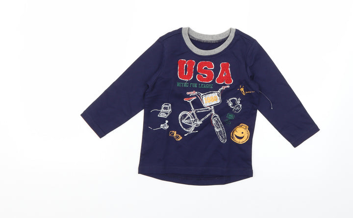 Matalan Baby Blue   Basic T-Shirt Size 12-18 Months