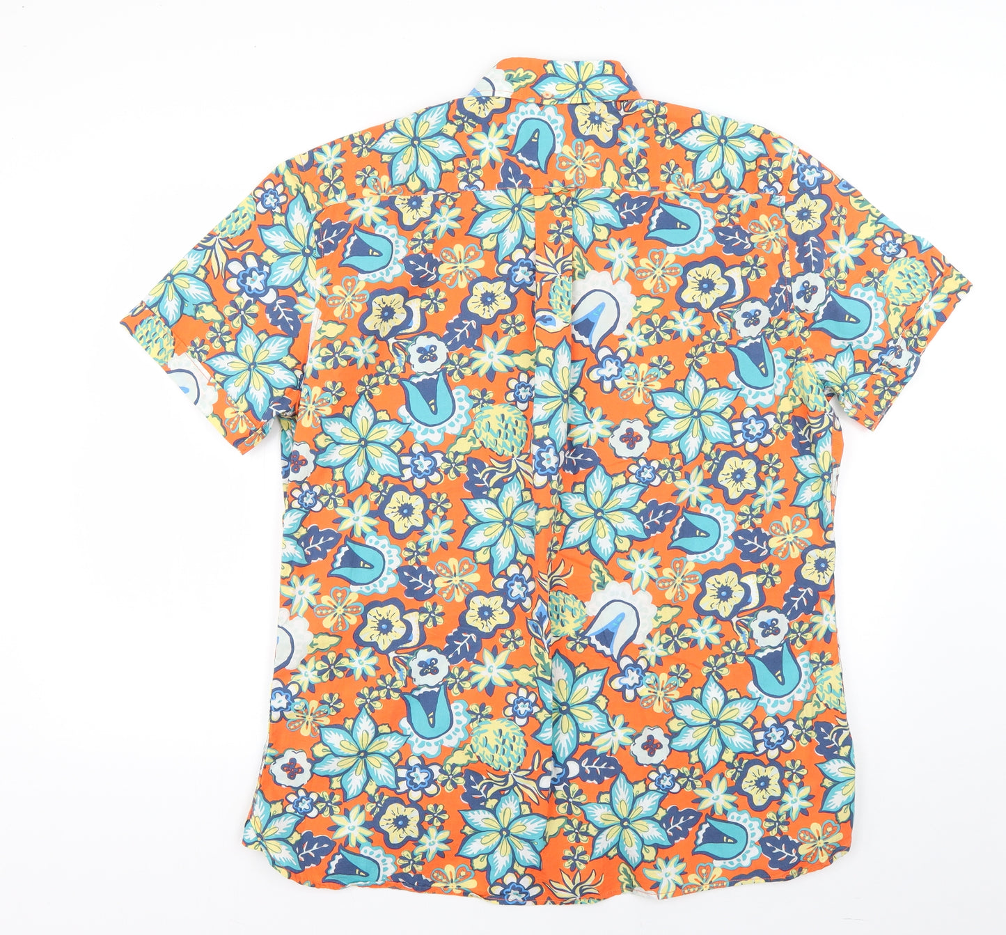 NEXT Mens Multicoloured Geometric   Button-Up Size XL