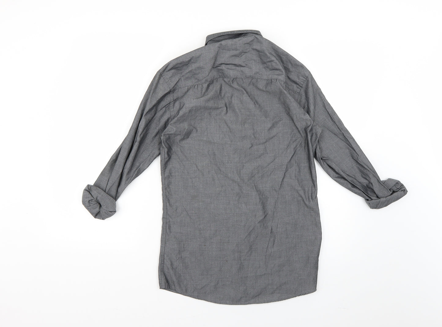 Cedar Wood State Mens Grey    Dress Shirt Size 36