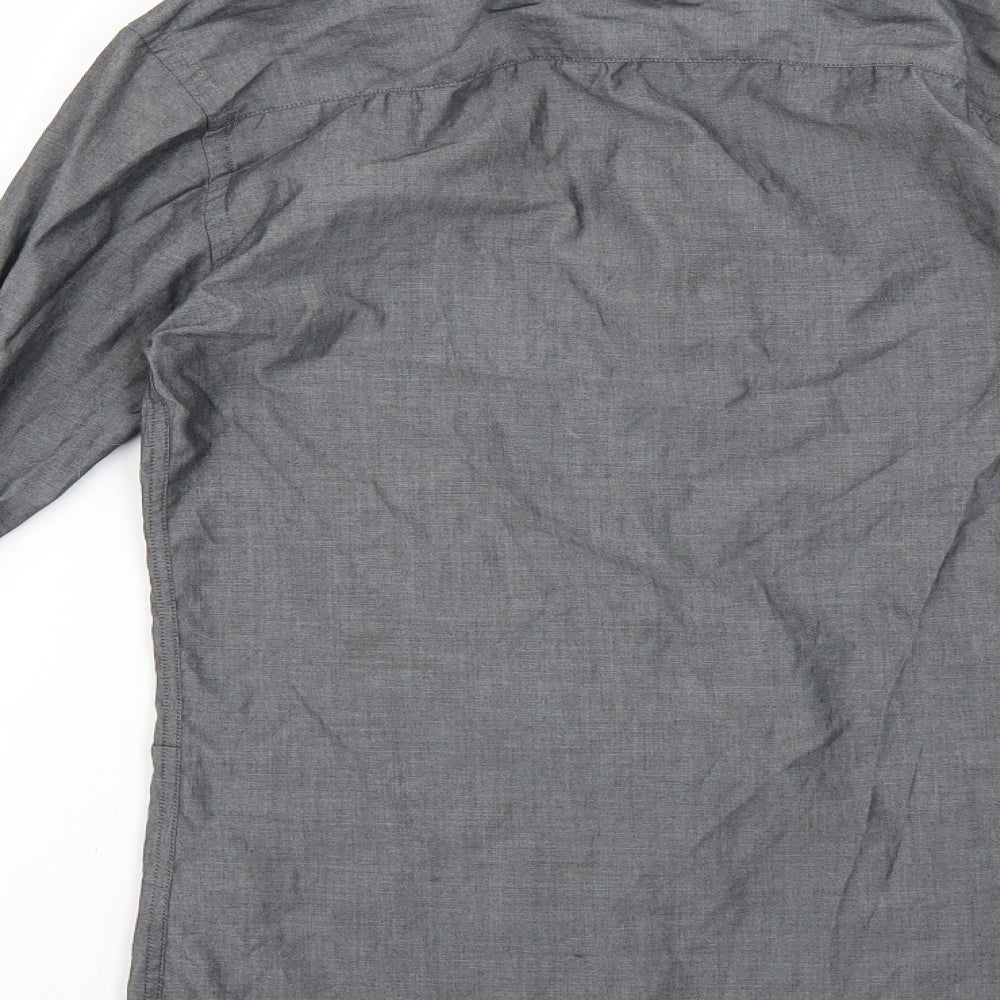 Cedar Wood State Mens Grey    Dress Shirt Size 36