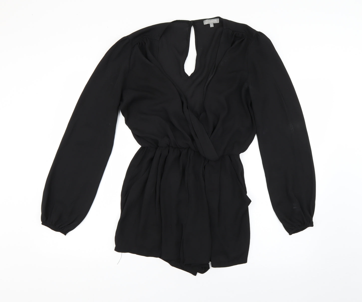 Love Womens Black   Playsuit One-Piece Size L