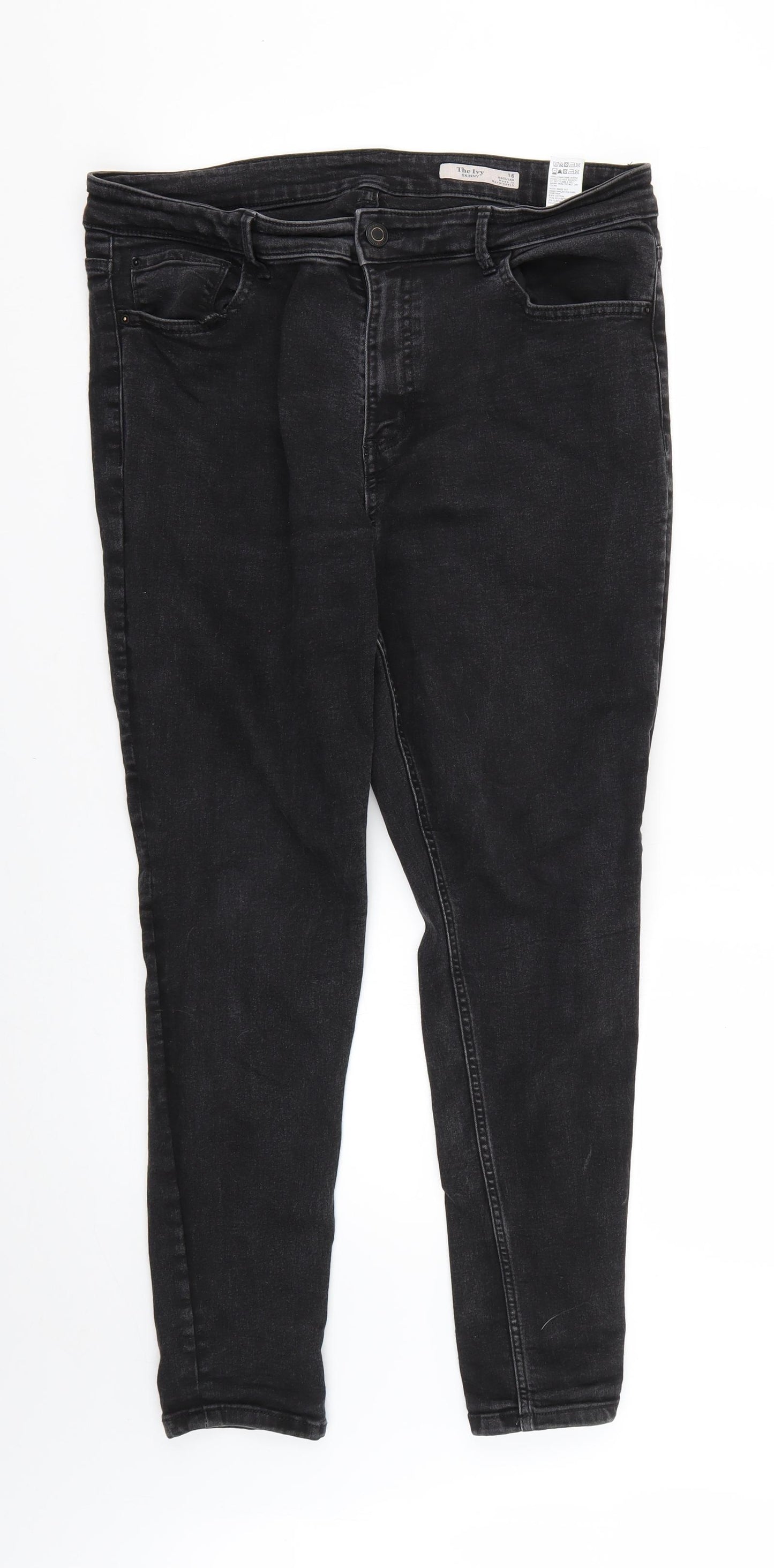 Marks and Spencer Womens Black   Skinny Jeans Size 16 L26 in