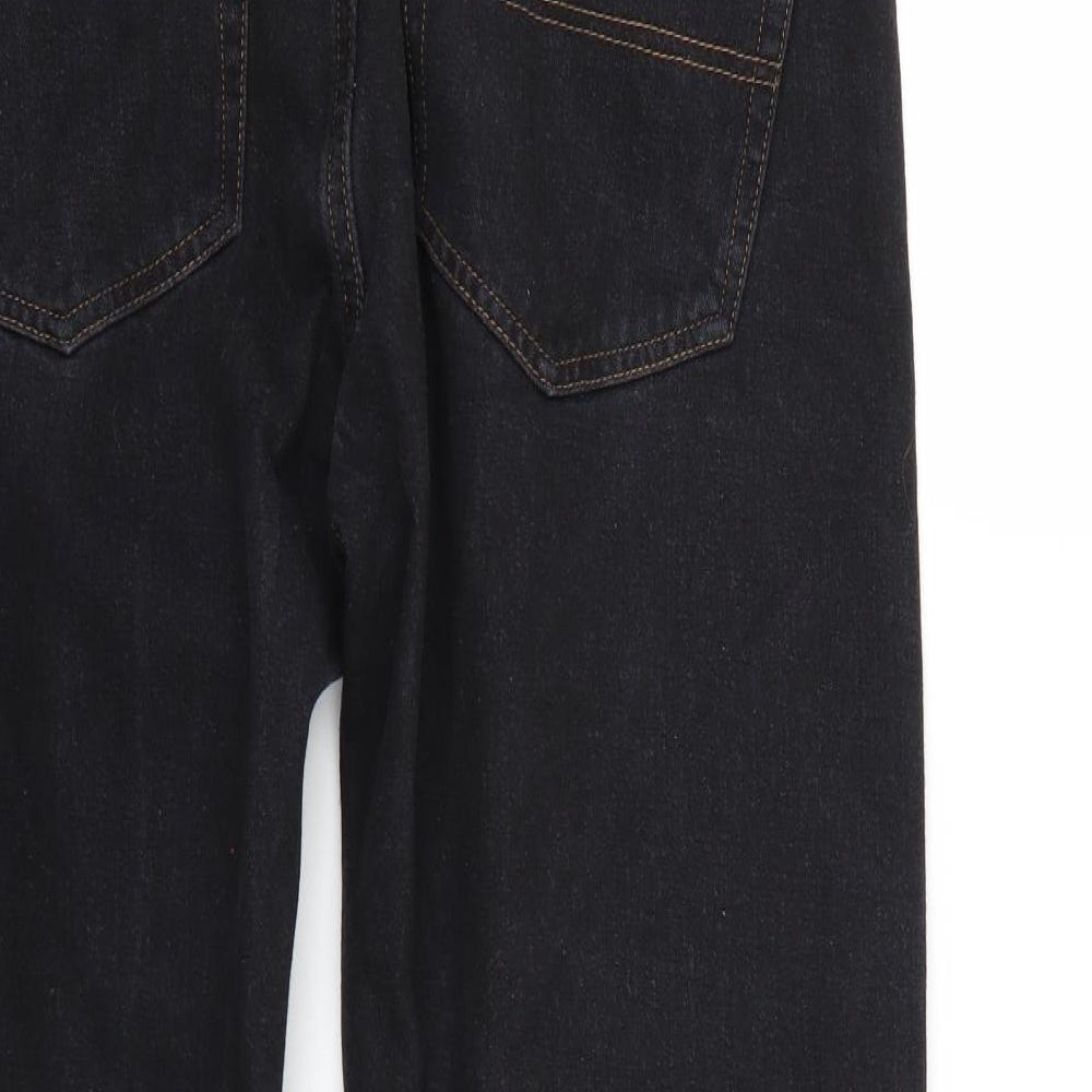 Pierre Cardin Mens Black   Straight Jeans Size 38 L28 in