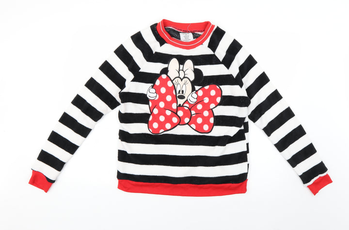 Disney Womens Multicoloured Striped Top Pyjama Top Size 10 - Disney