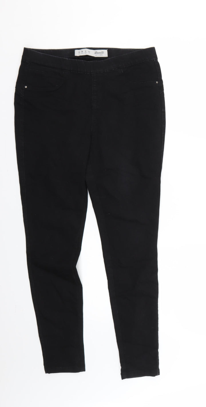 Denim & Co. Womens Black Jegging Jeans Size 10 L25 in