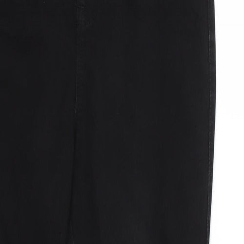 Denim & Co. Womens Black   Jegging Jeans Size 10 L25 in