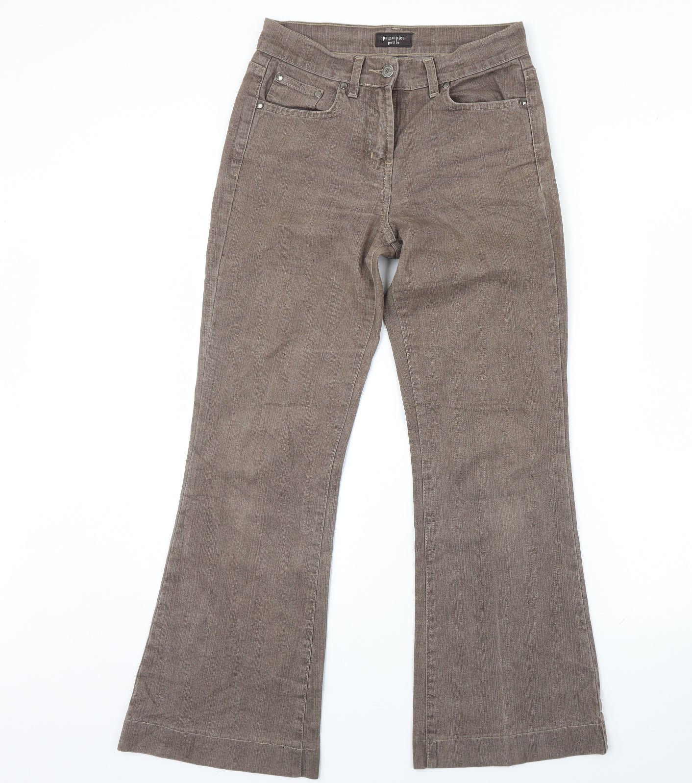 Principles Womens Brown  Denim Bootcut Jeans Size 8 L28 in