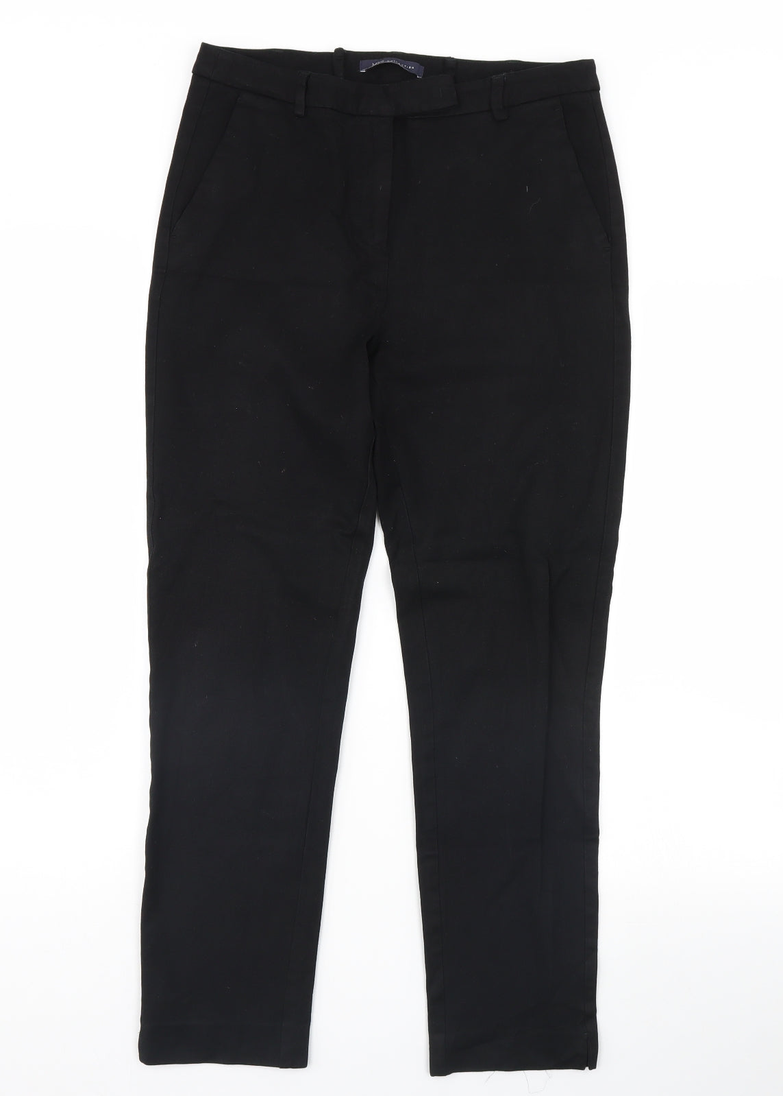 m&S Womens Black   Dress Pants Trousers Size 12 L28 in