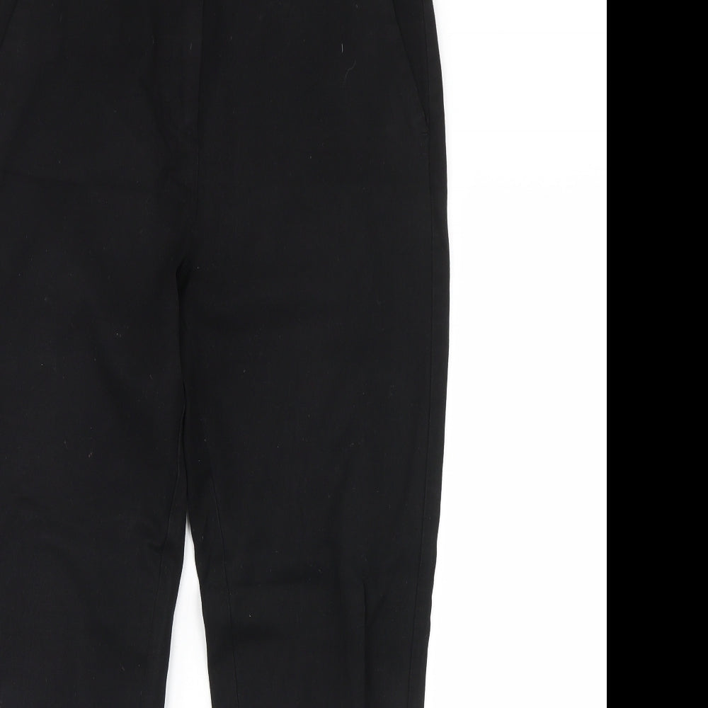 m&S Womens Black   Dress Pants Trousers Size 12 L28 in