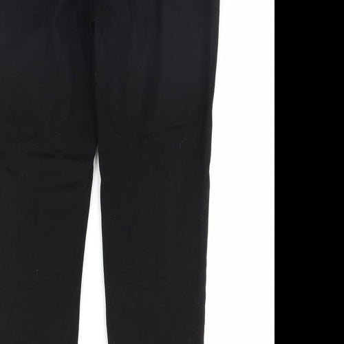 m&S Womens Black   Dress Pants Trousers Size 12 L28 in