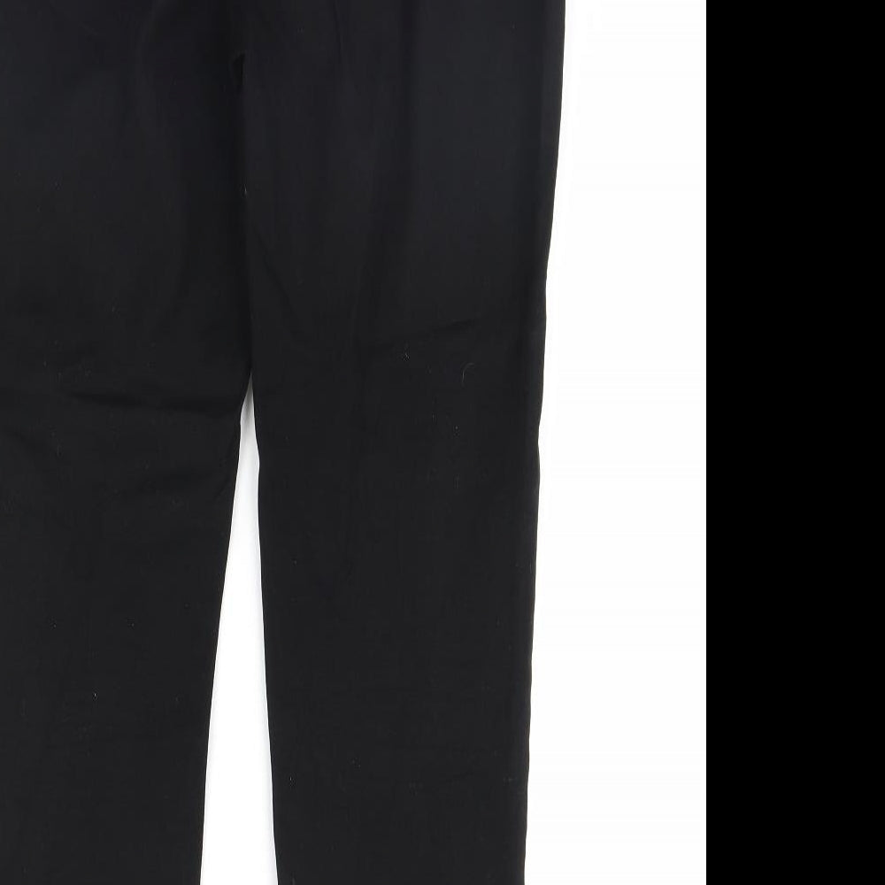 m&S Womens Black   Dress Pants Trousers Size 12 L28 in