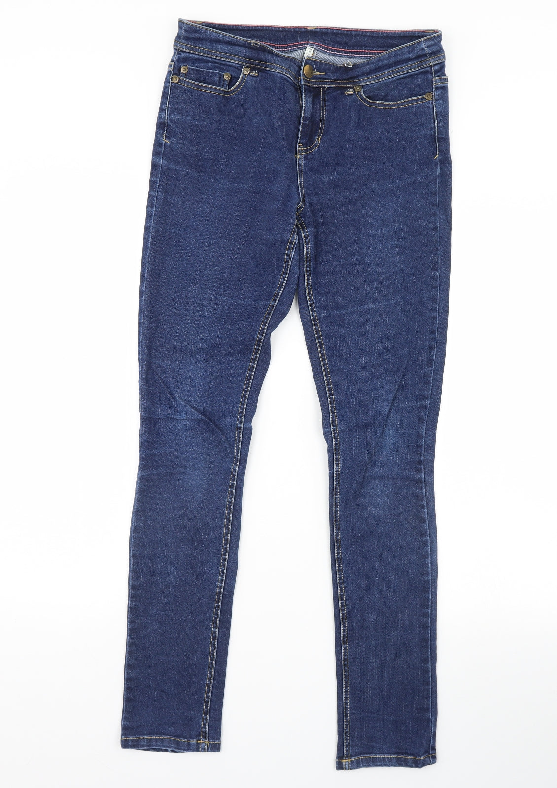 Joules Womens Blue  Denim Skinny Jeans Size 10 L30 in