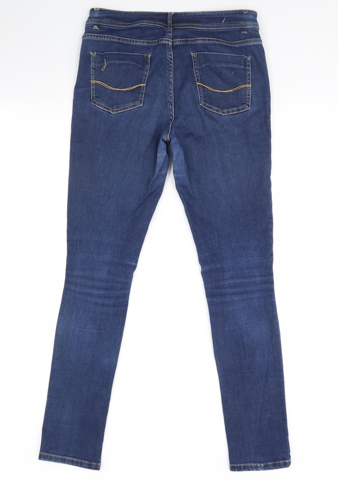 Joules Womens Blue  Denim Skinny Jeans Size 10 L30 in