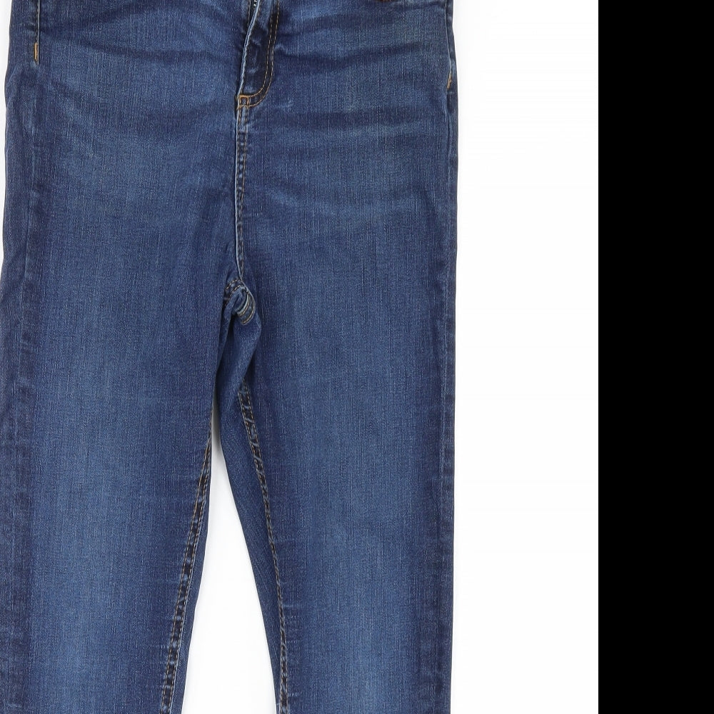 Miss Selfridge Womens Blue  Denim Skinny Jeans Size 12 L28 in