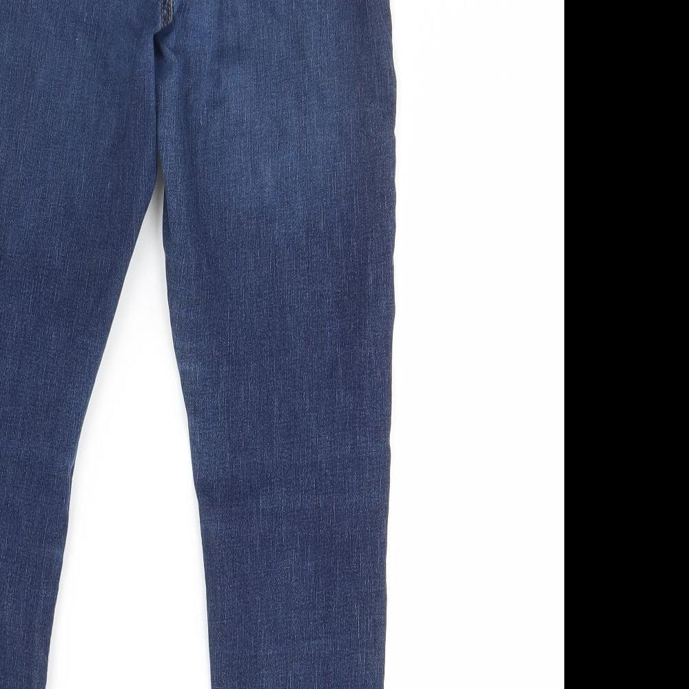Miss Selfridge Womens Blue  Denim Skinny Jeans Size 12 L28 in