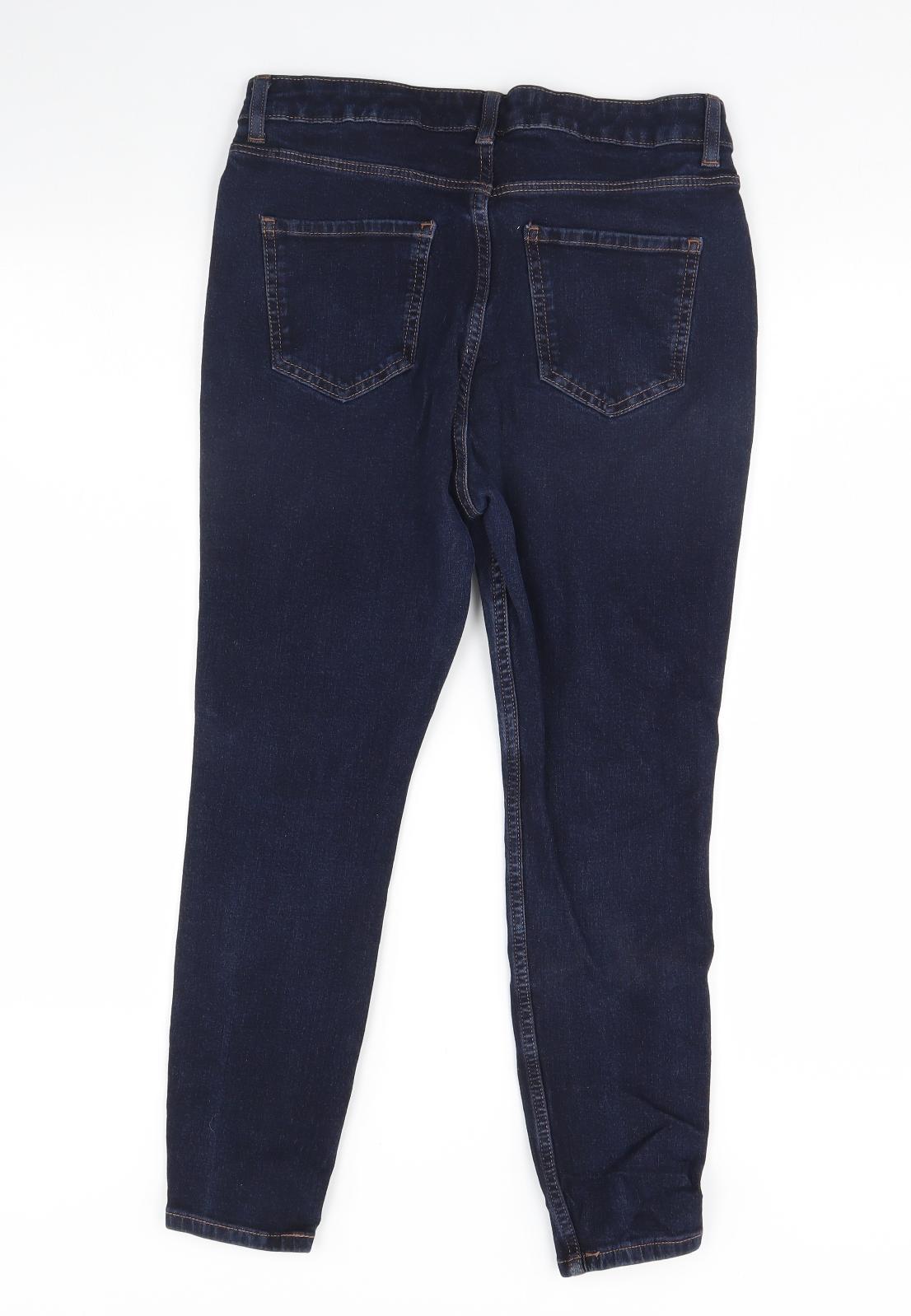 NEXT Womens Blue  Denim Cropped Jeans Size 14 L24 in