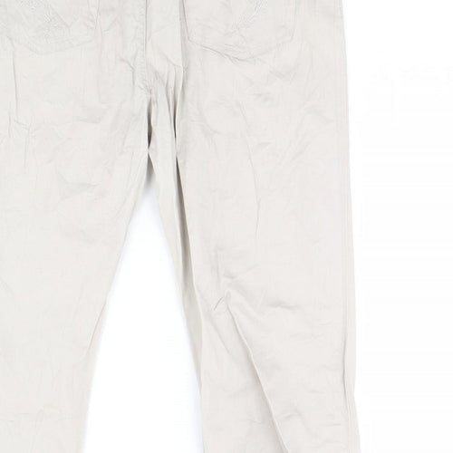 qit Womens Beige   Cropped Trousers Size 34 in L20 in