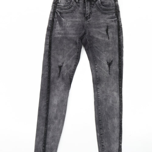 Amisu Womens Grey  Denim Skinny Jeans Size 25 L27 in
