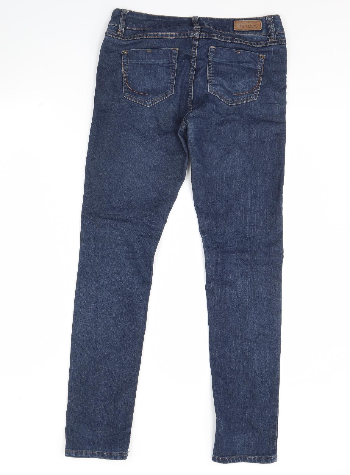 Review Womens Blue  Denim Skinny Jeans Size 29 L32 in