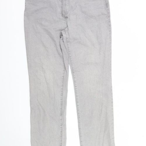 Vianni Womens Grey  Denim Bootcut Jeans Size 16 L34 in