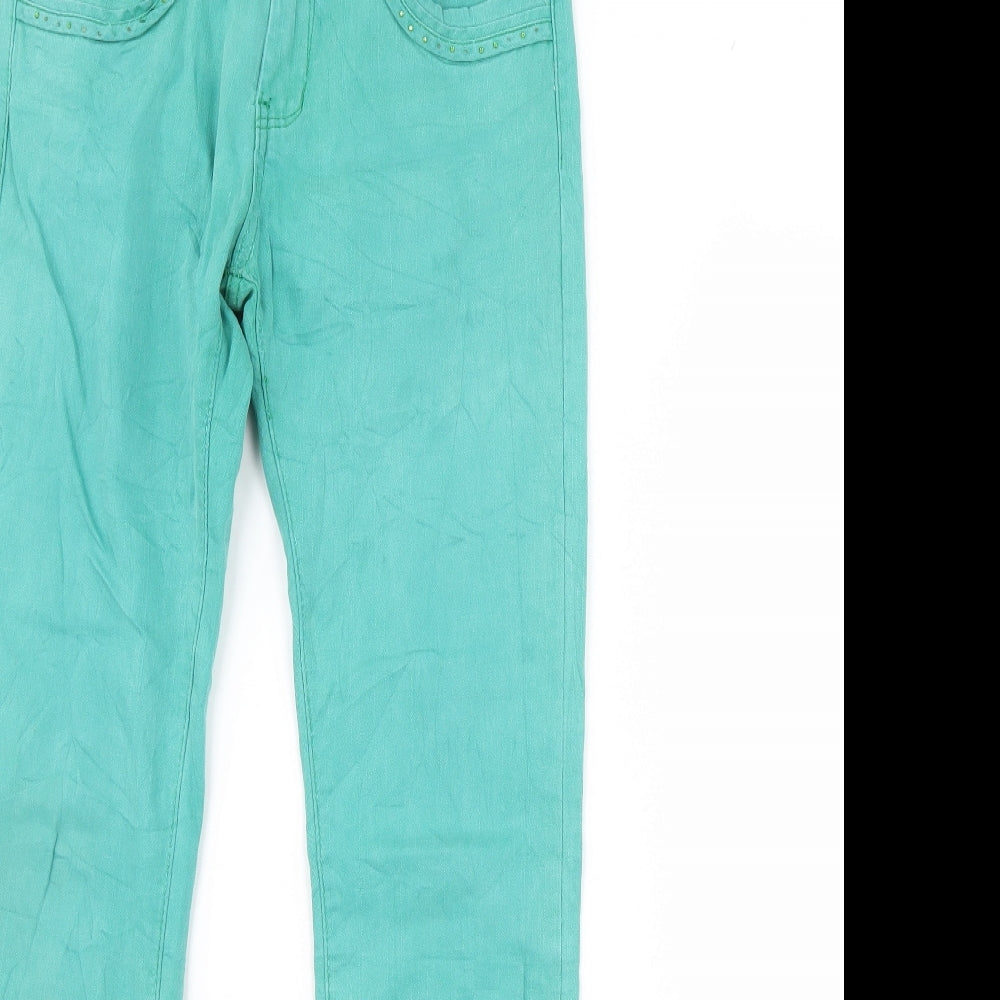 Just R Womens Green  Denim Straight Jeans Size M L29 in