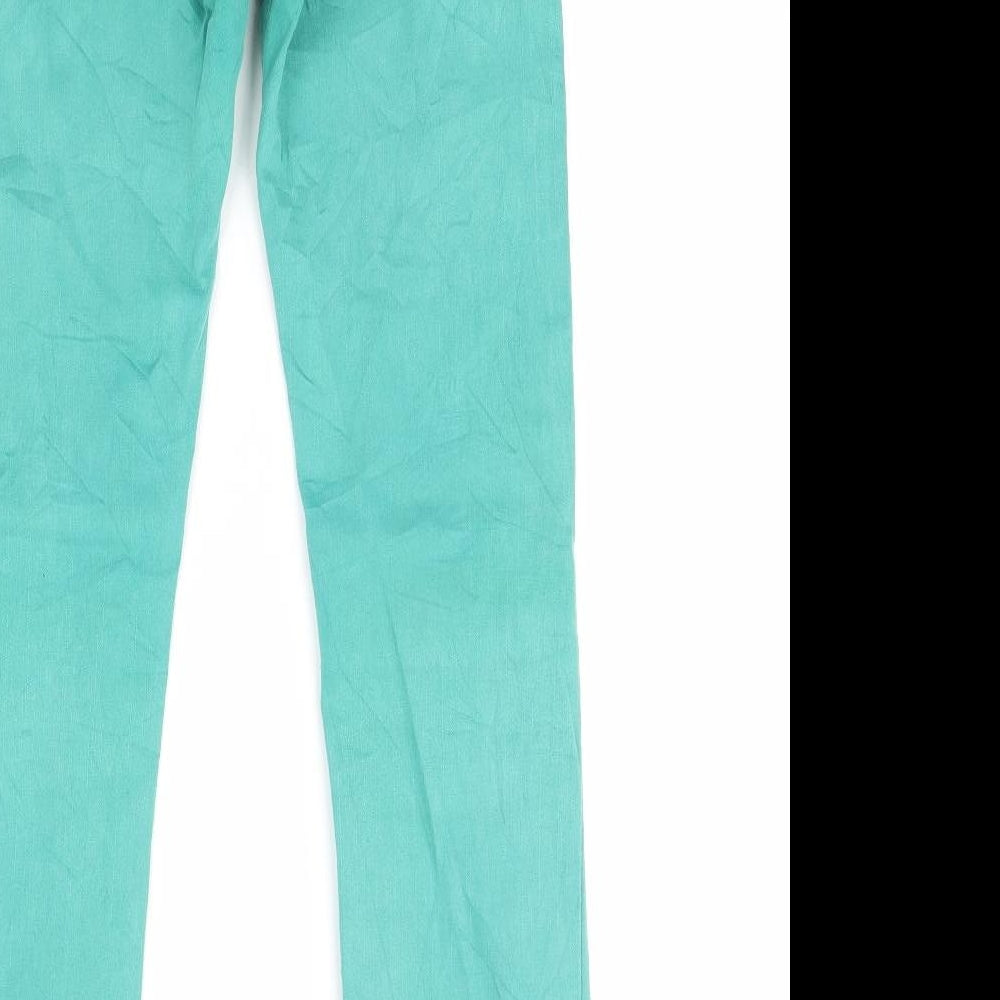 Just R Womens Green  Denim Straight Jeans Size M L29 in