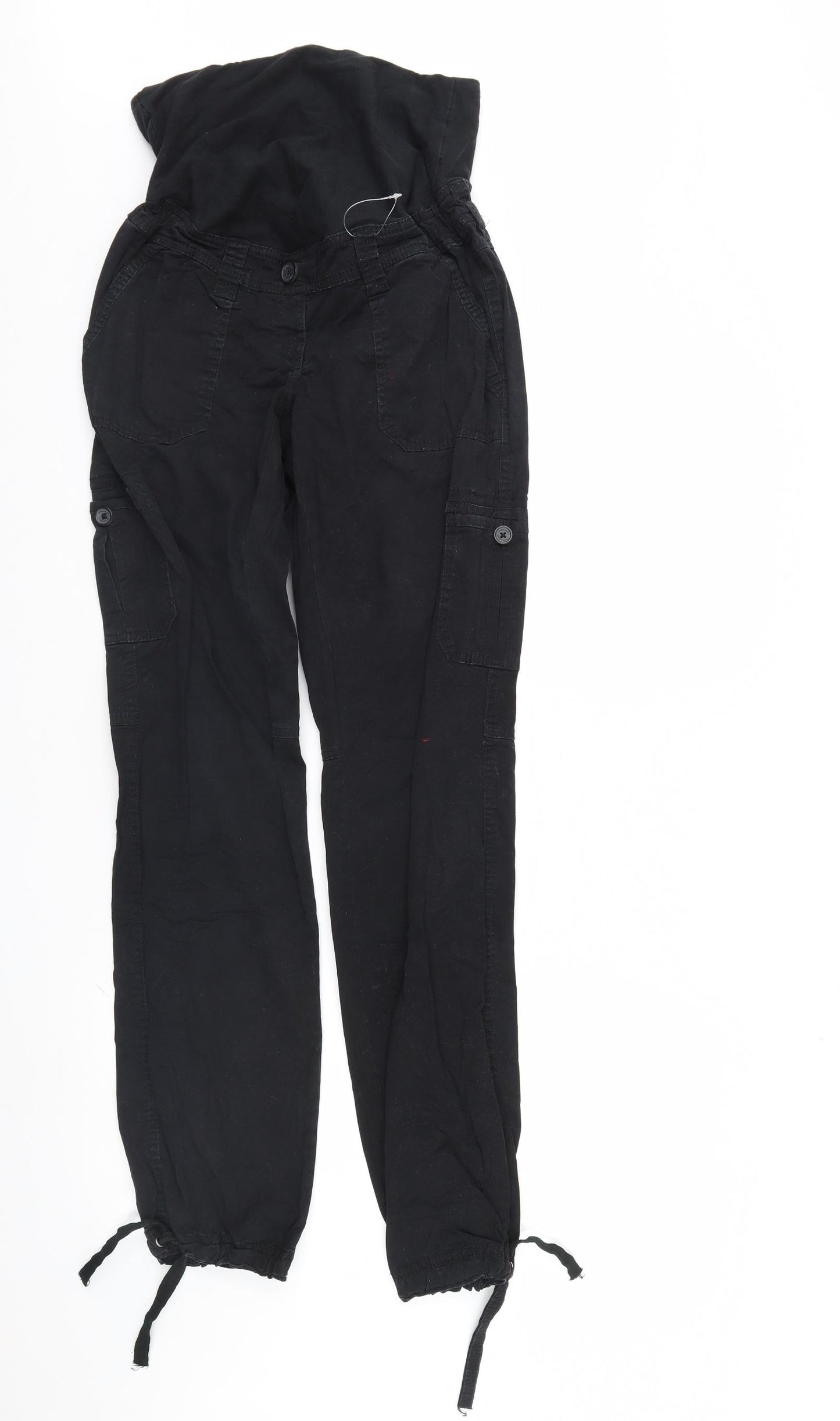 H&M Womens Black  Denim Straight Jeans Size 10 L30 in