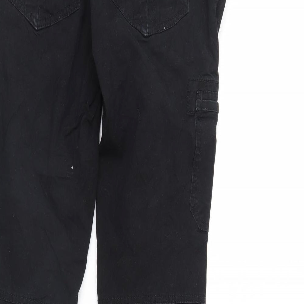 H&M Womens Black  Denim Straight Jeans Size 10 L30 in