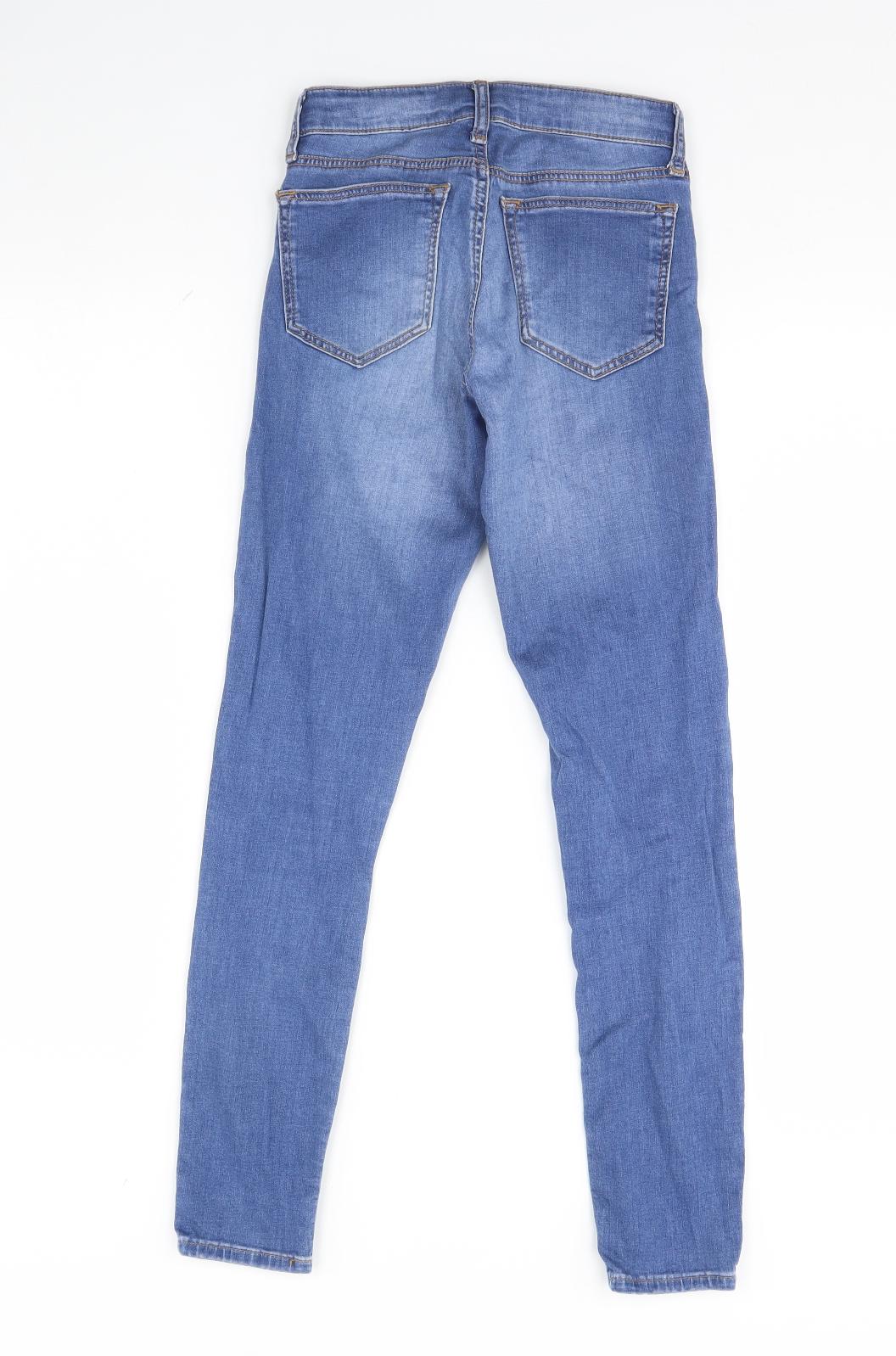 Topshop Womens Blue  Denim Jegging Jeans Size 24 in L26 in