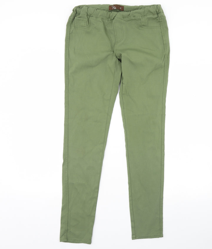 tru Womens Green  Denim Skinny Jeans Size 10 L30 in