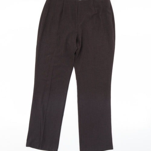 m&s Womens Brown   Trousers  Size 12 L30 in